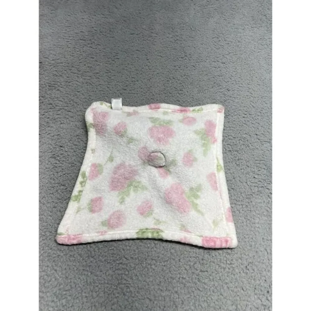 HB Hudson Baby Lovey Security Blanket Rose Deer White Pink Green Doe‎ Soft Girl